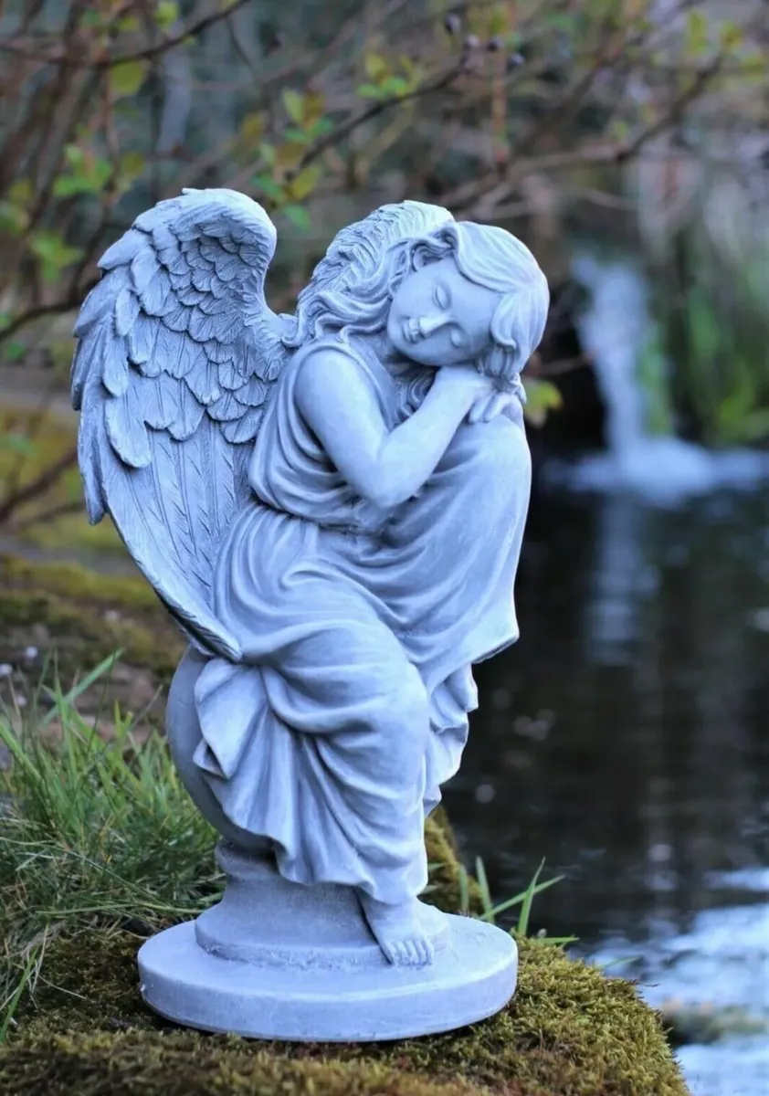 Garden Ornament Angel Figurine Statue 31cm NEW - Image 1