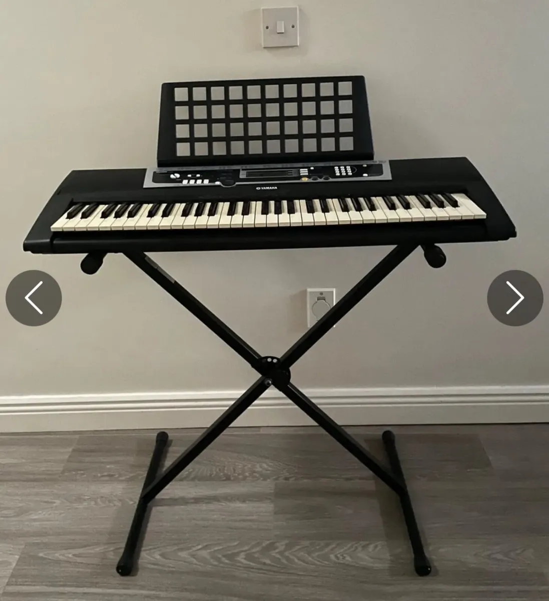 Yamaha Keyboard Piano and Stand - Image 1