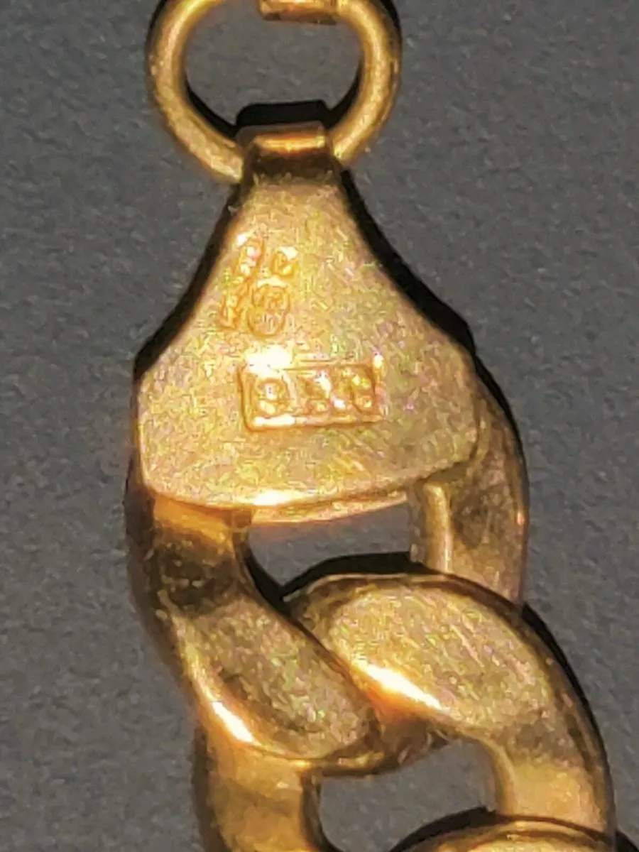 CHUNKY CLUB LINK, 9CT SOLID Gold 6.82g 8"Bracelet - Image 3