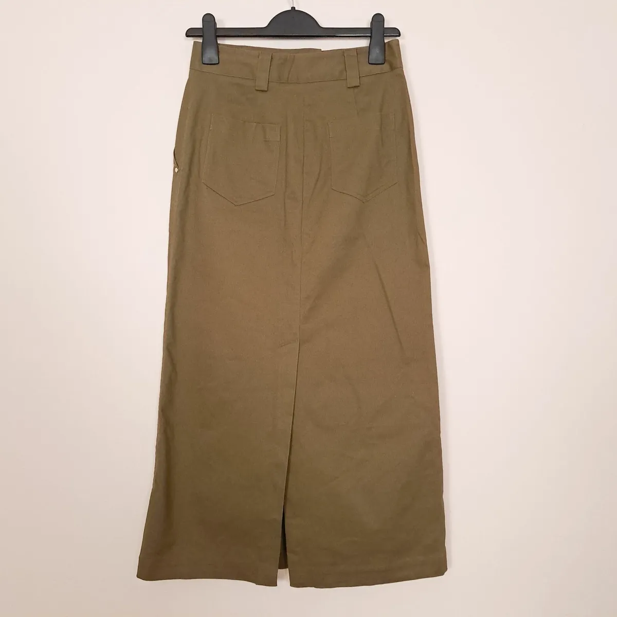 Autograph Green Khaki Straight Midi Skirt 8UK/36EU - Image 4