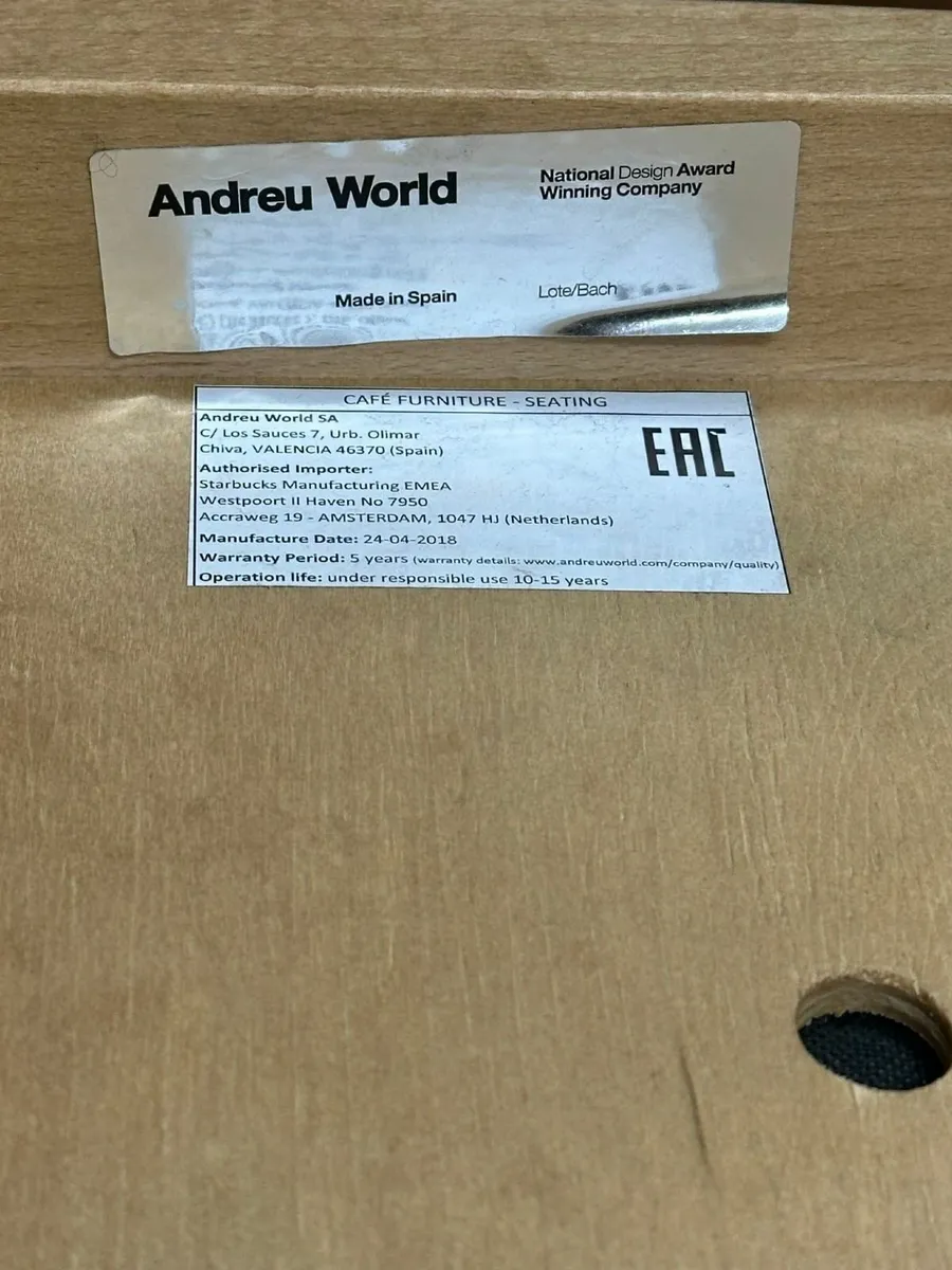 Andreu World Dining Chairs Danish Style - Image 4