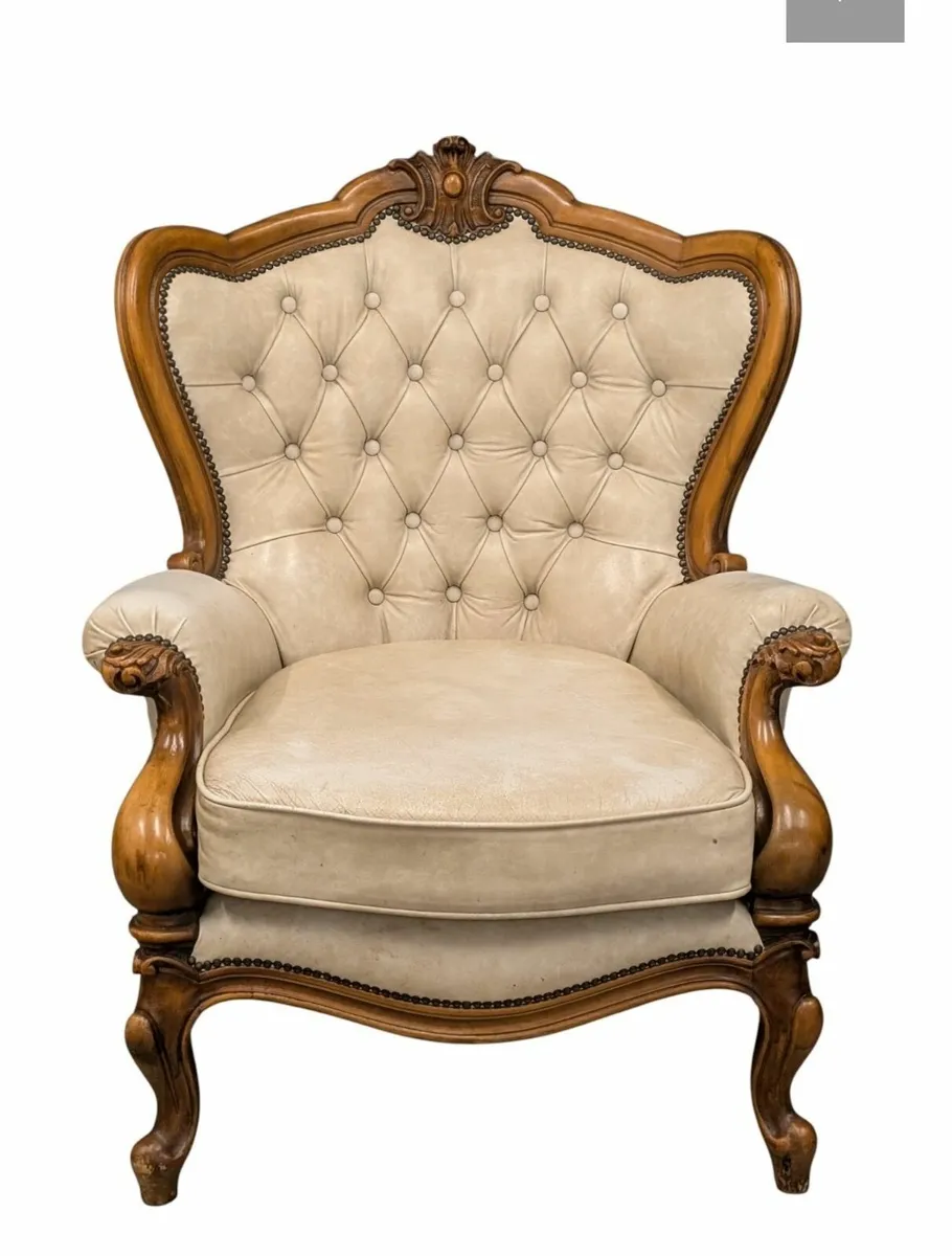 Italian 19th Century Two Seater Sofa Armchair - Image 3