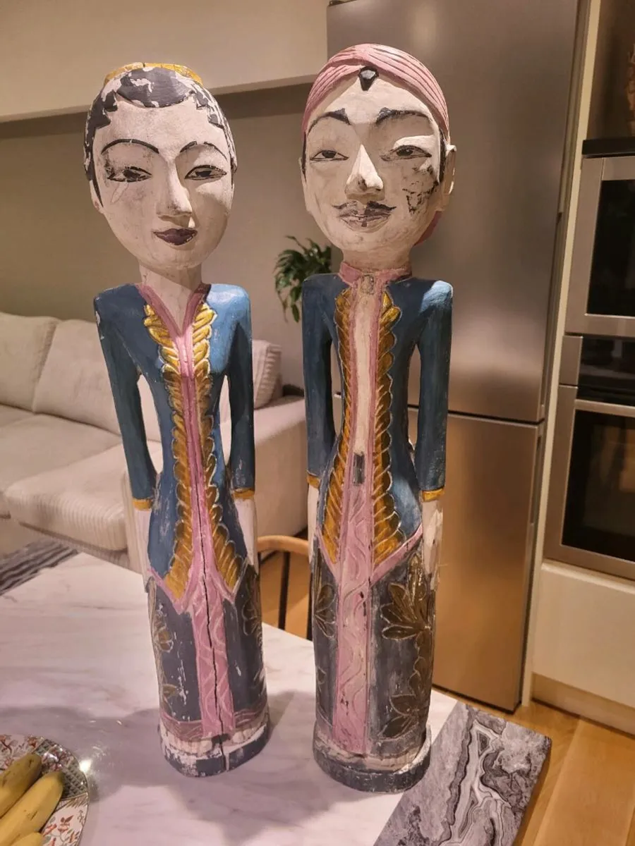 Two oriental statues - Image 2