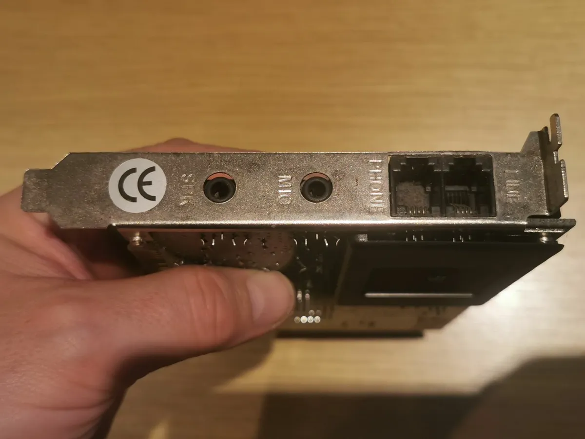 Vintage PCI phone modem 1990s dialup dial up - Image 2