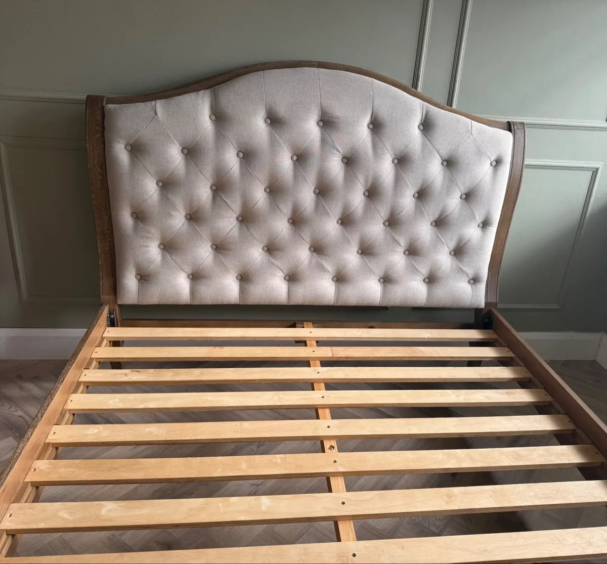 Smoked Oak King size bed frame - Image 4