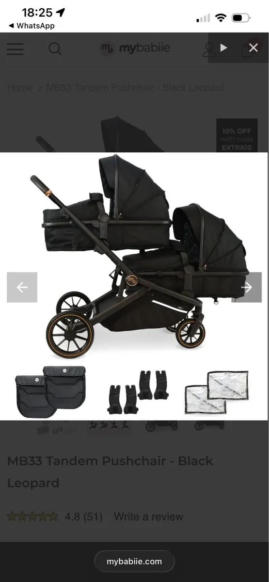 my babbie twin or single pushchair - Image 3