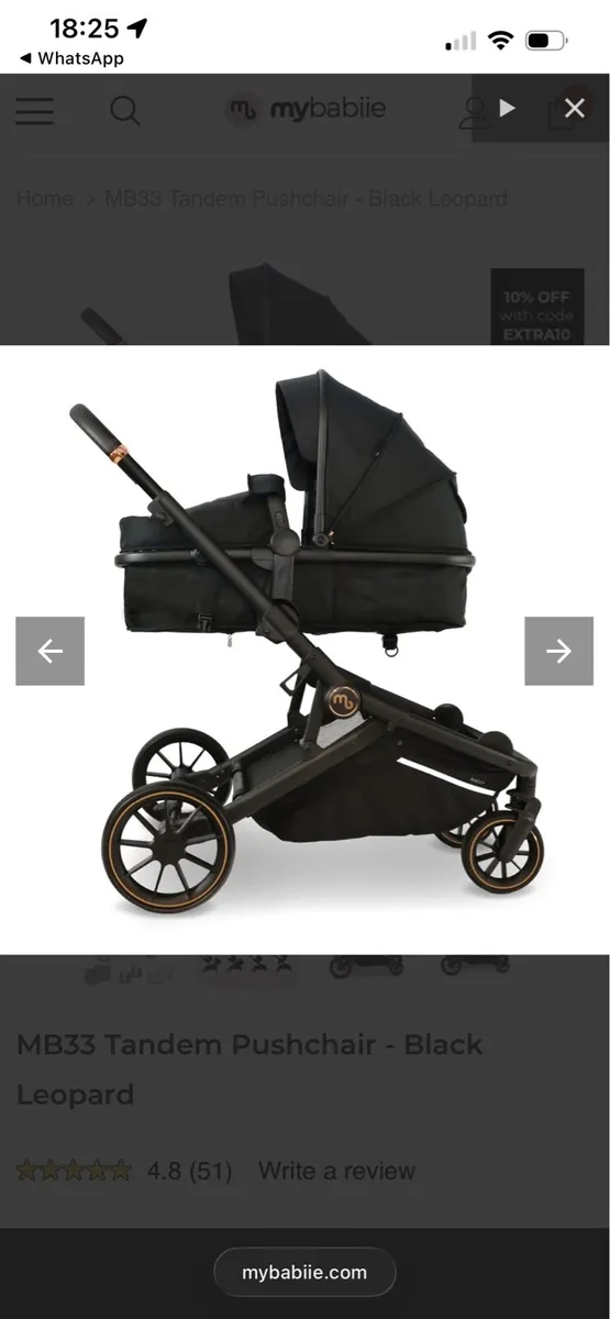 my babbie twin or single pushchair - Image 4