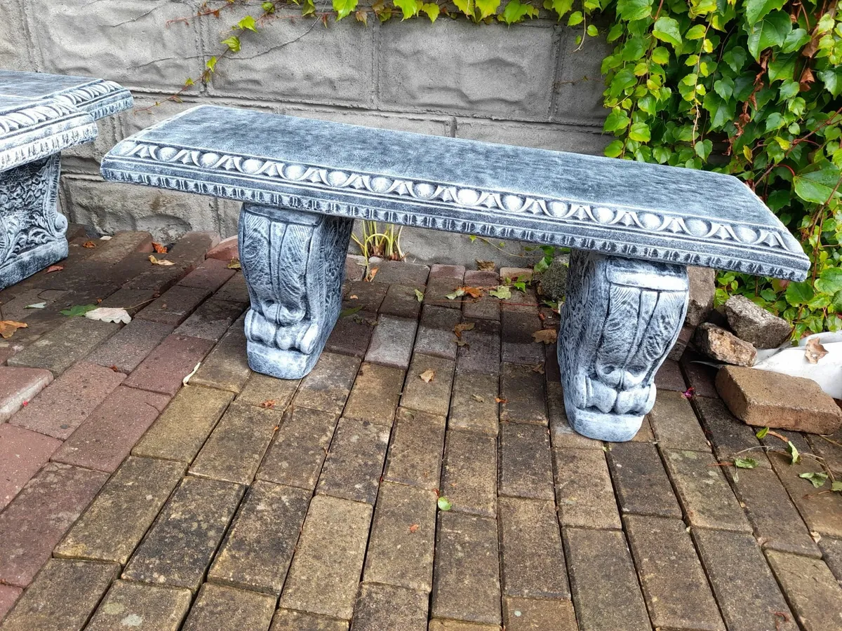 Garden Bench and Angel Bird Bath - Only 190 - Image 4