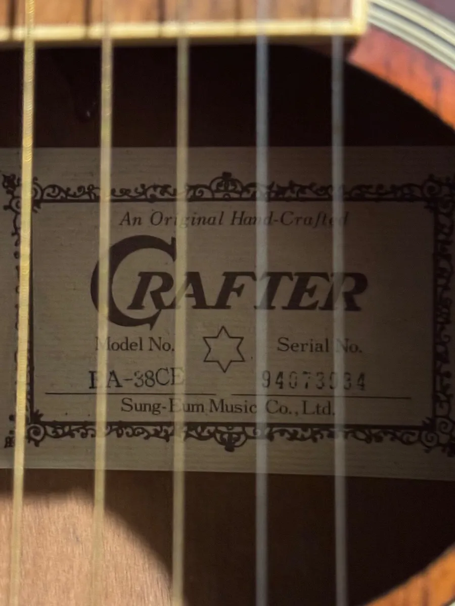 Guitar - Crafter EA-38CE electro-acoustic - Image 2