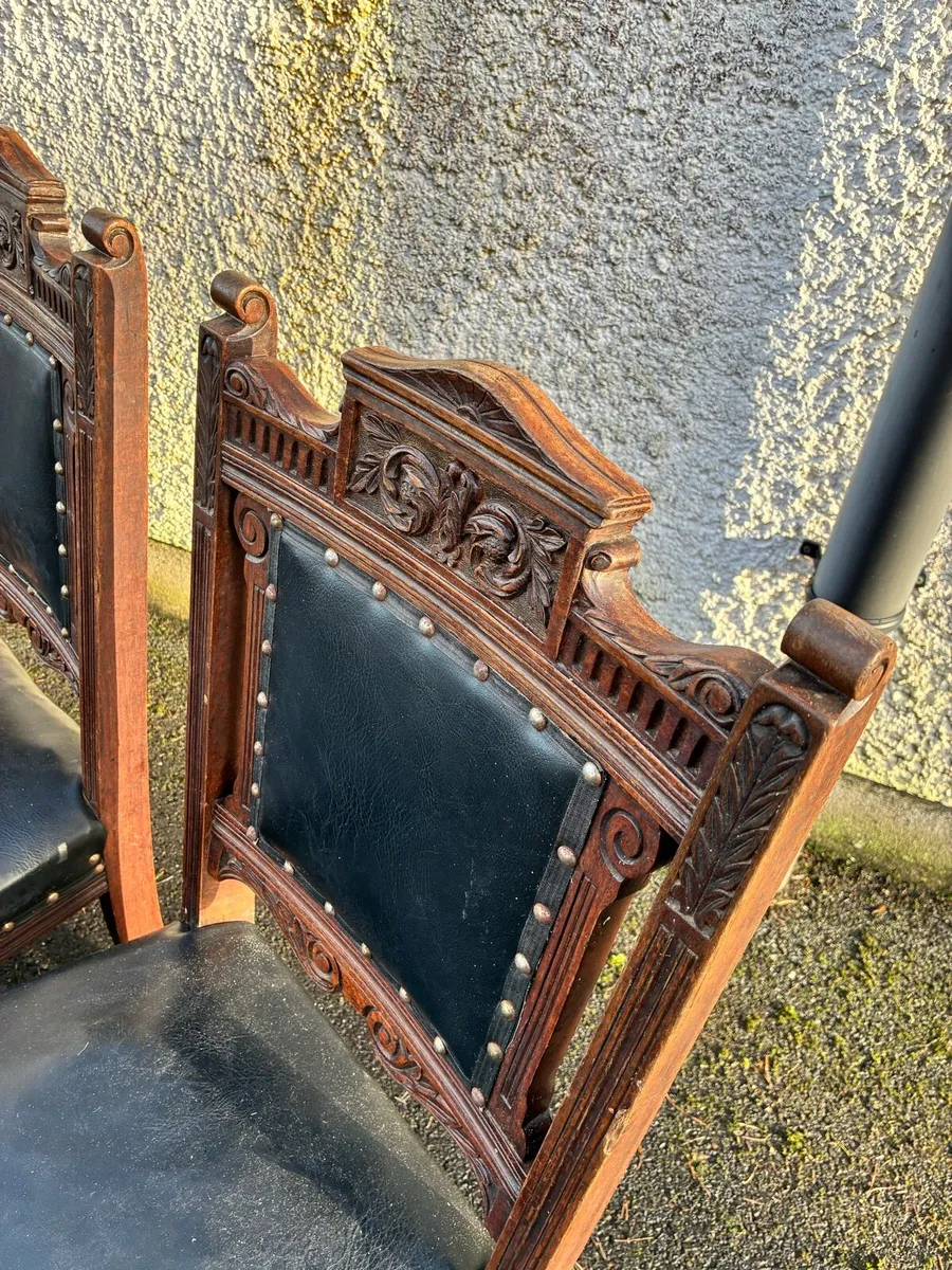 6 Edwardian dining chairs - Image 4