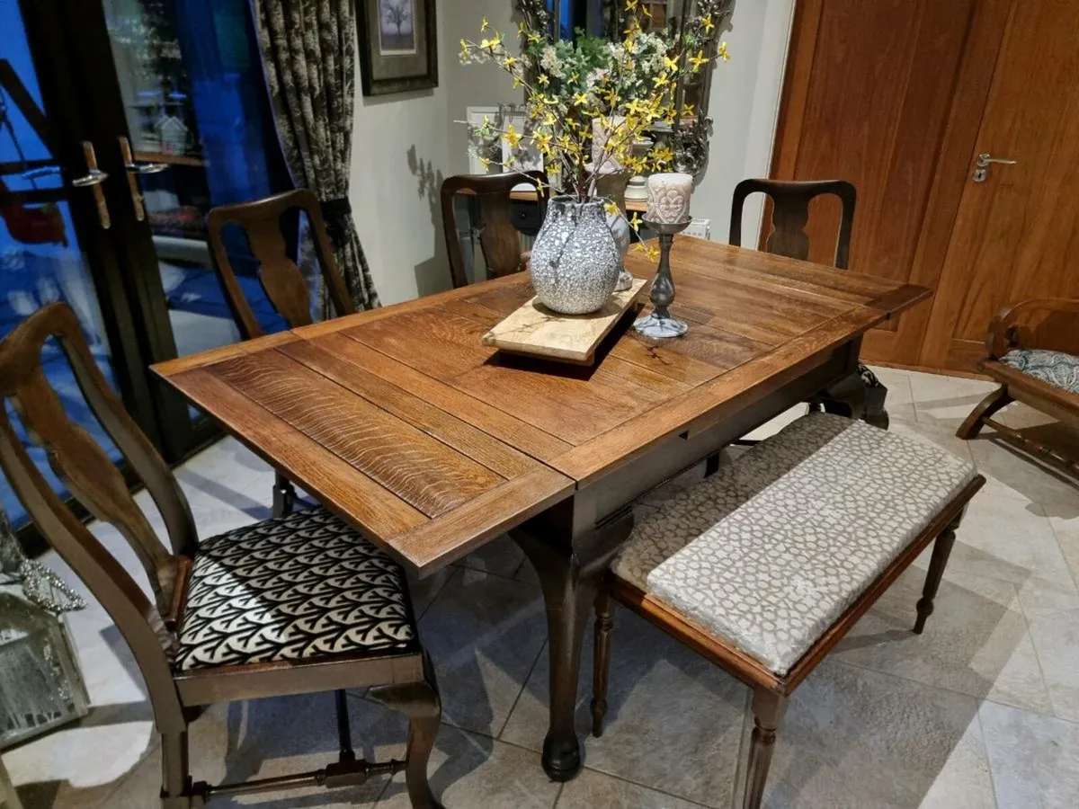 Stunning Extendable Table, Chairs & Bench €1,200 - Image 1