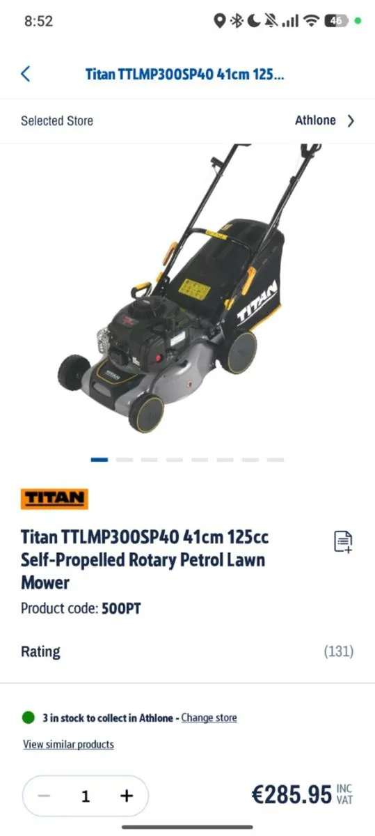 Lawnmower and strimmer bundle - Image 2