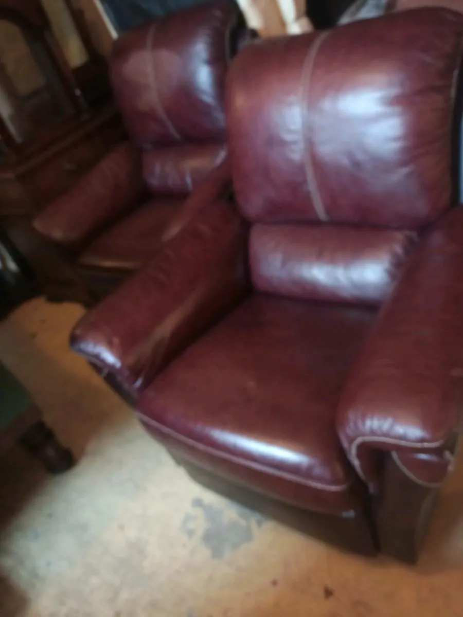 Chocolate brown chesterfield queen Anne wingback a - Image 4