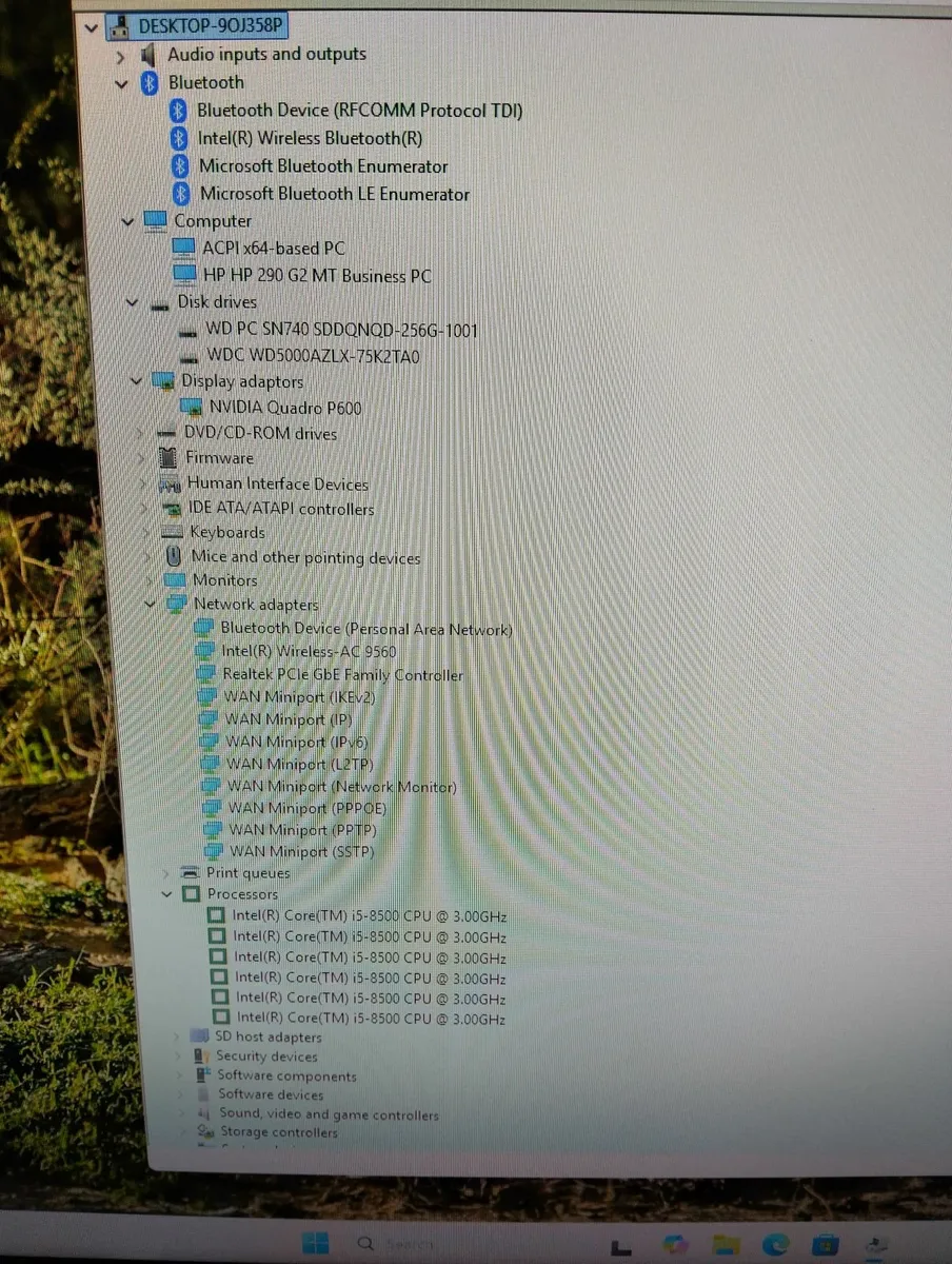 HP 290 G2 MT (W11, i5 8th Gen) PC System - Image 3