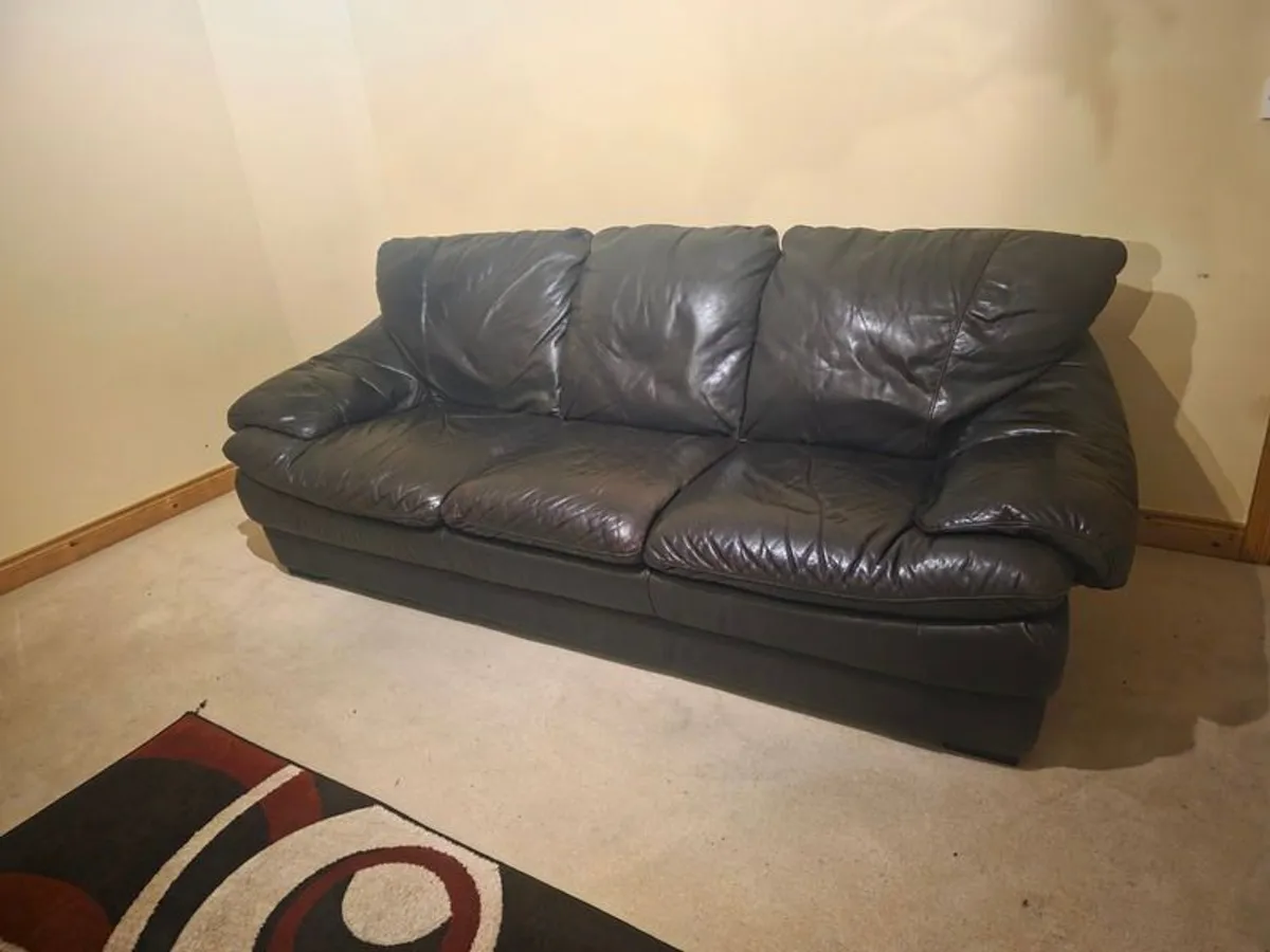 Sofa 3 and a 1 for free leather