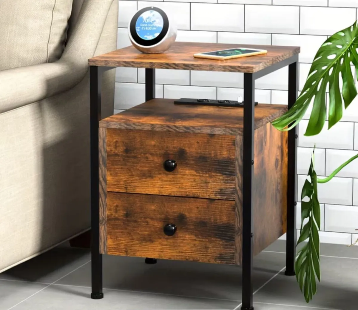 Coffee table Vintage Bedside Table - Image 1