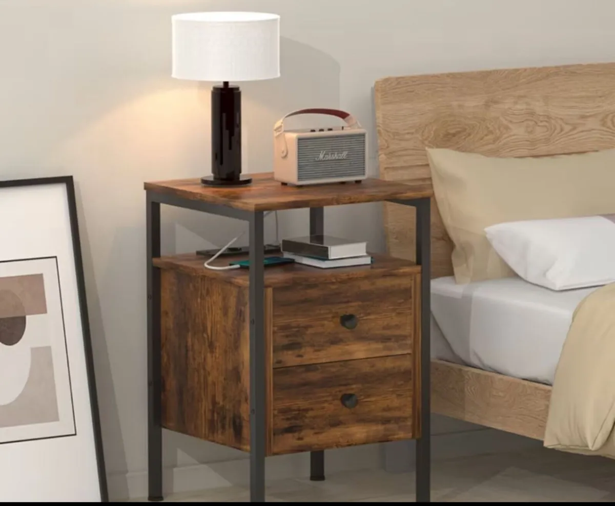 Coffee table Vintage Bedside Table - Image 4