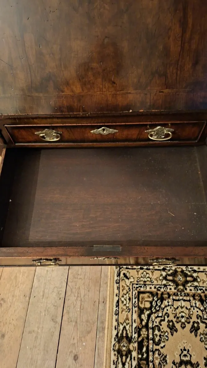 Mahogany Writing Bureau with Brass Handles - Image 4