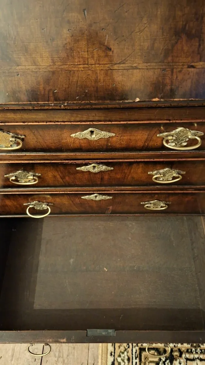 Mahogany Writing Bureau with Brass Handles - Image 3