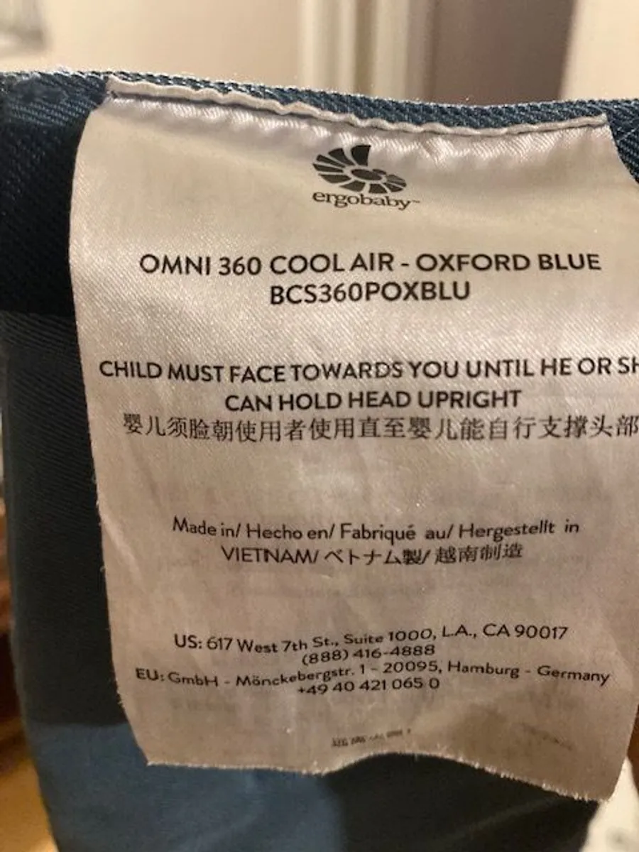 Ergobaby Omni 360 Cool Air (with Rain Cover) - Image 2