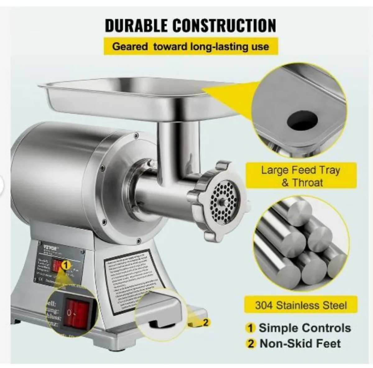 8500W Commercial Stainless Steel - Image 2