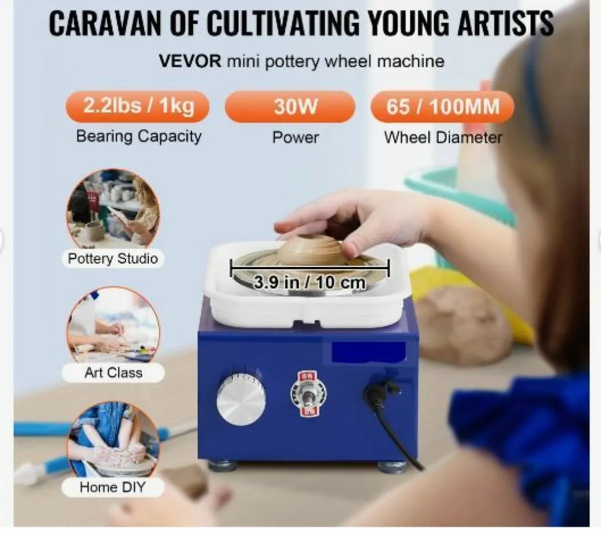 Pottery Wheel Mini Ceramic Wheel Sculpting - Image 3