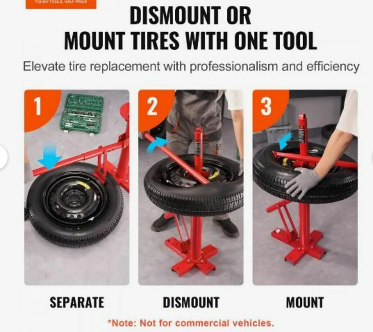 Portable Manual Tire Changer Bead Breaker Tool - Image 3
