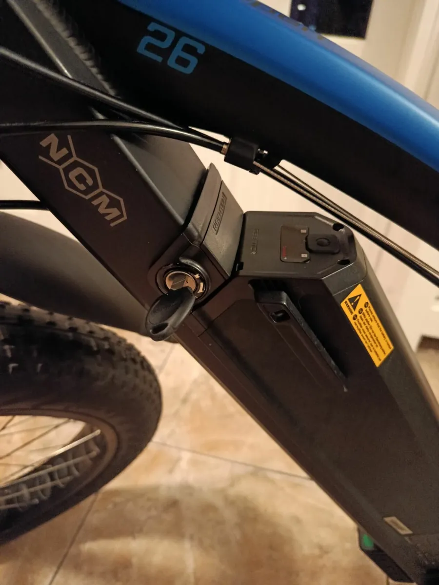 NCM fat tyre e bike 80 k range on full charge - Image 2