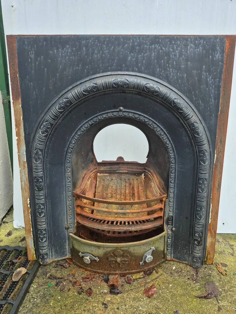 horseshoe insert with firebox   32" wide. 36" high