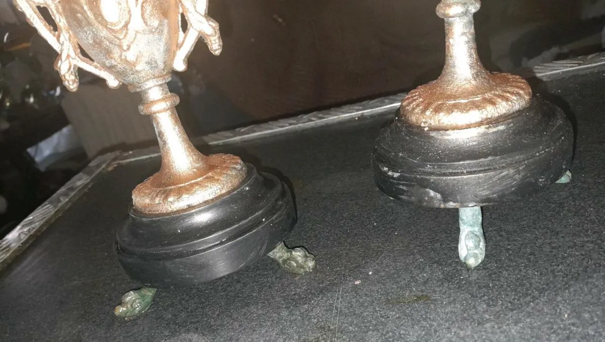 Pair of 19th century French candlesticks - Image 2