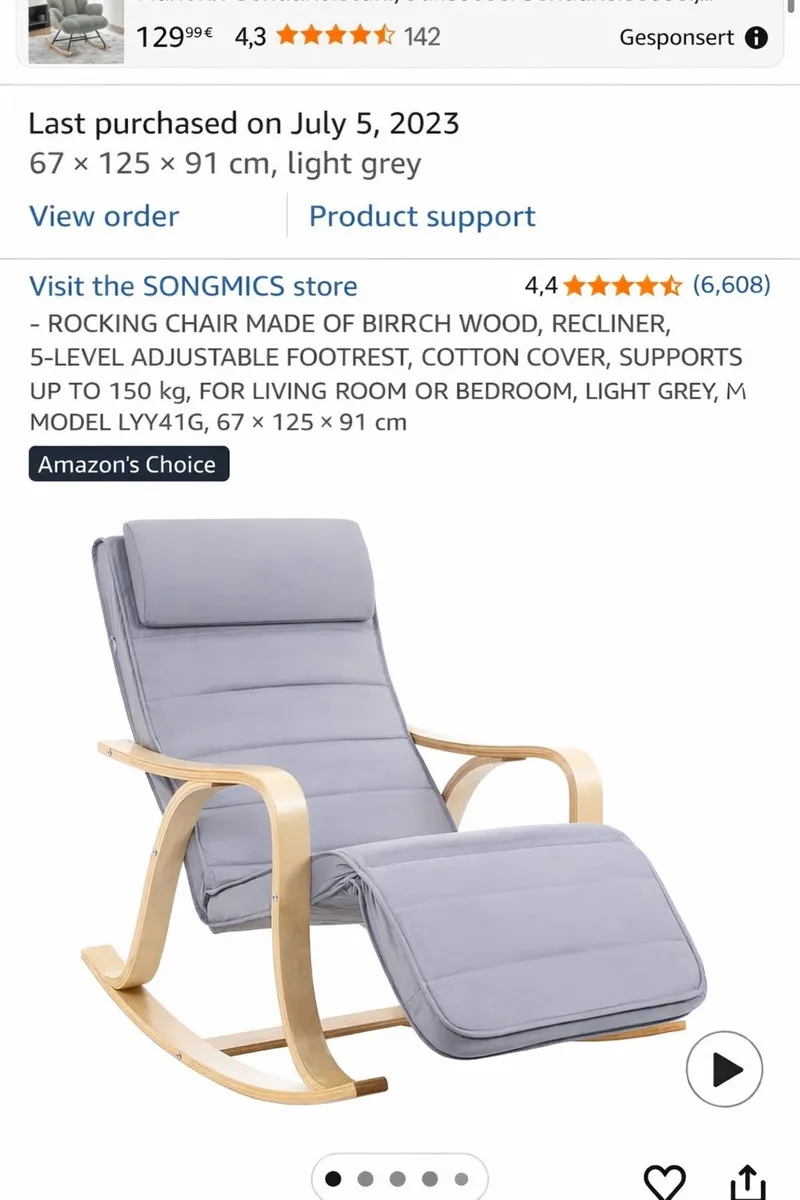 Rocking Chair like new- Self Collection only - Image 1