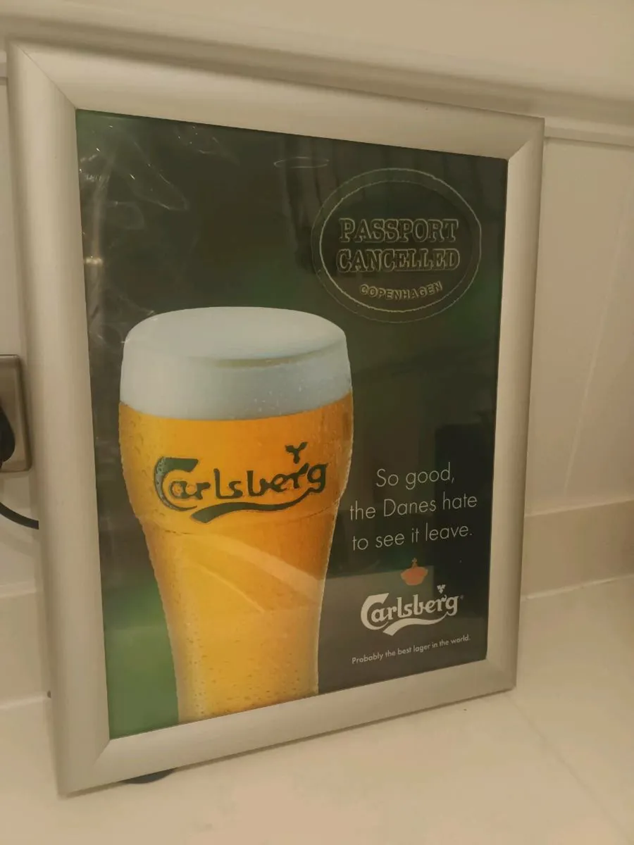 BAR/MAN CAVE CARLSBERG ILLUMINATED SIGN - Image 2