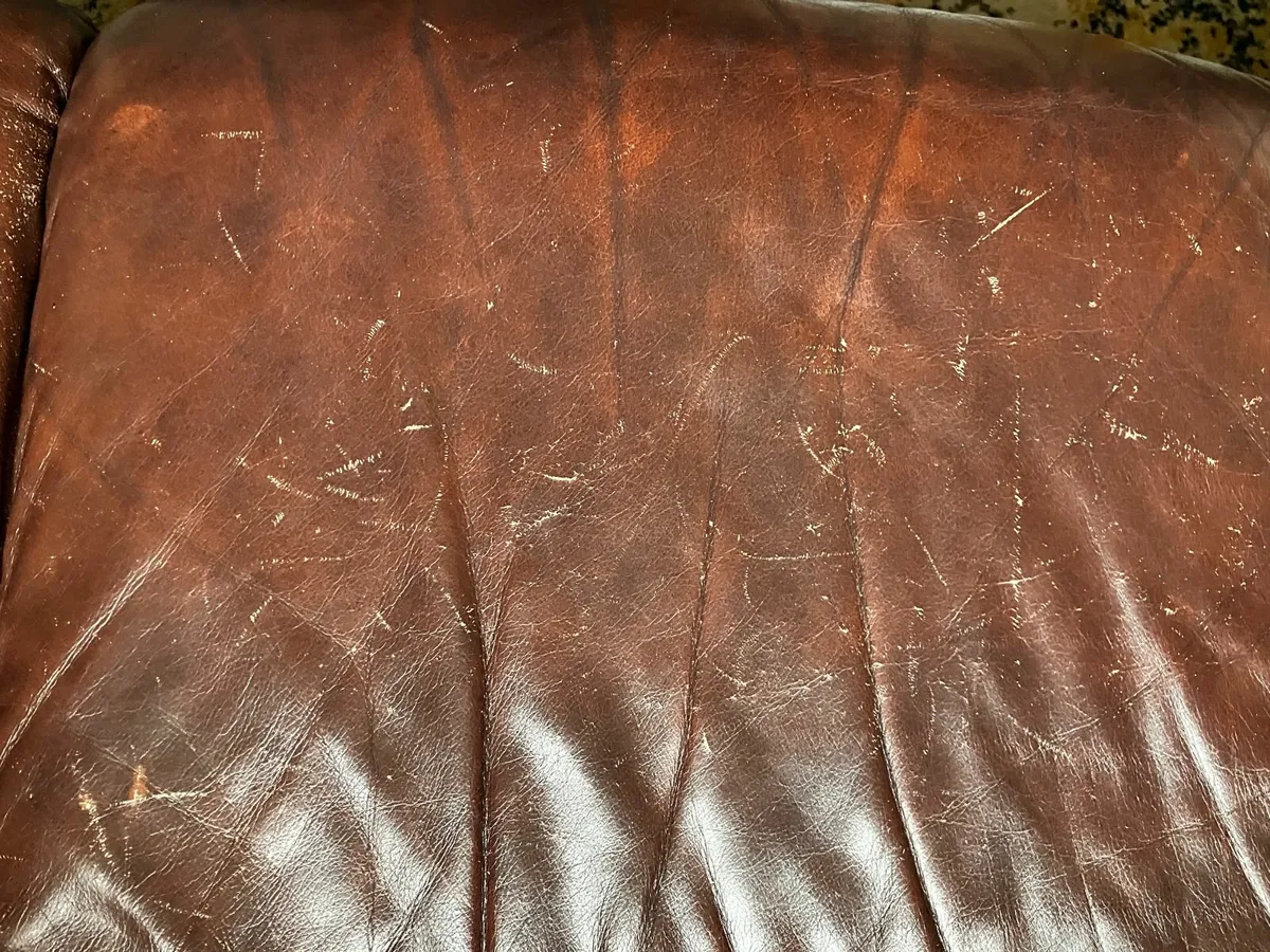 3 & 2 Seater Leather Sofas - Image 2