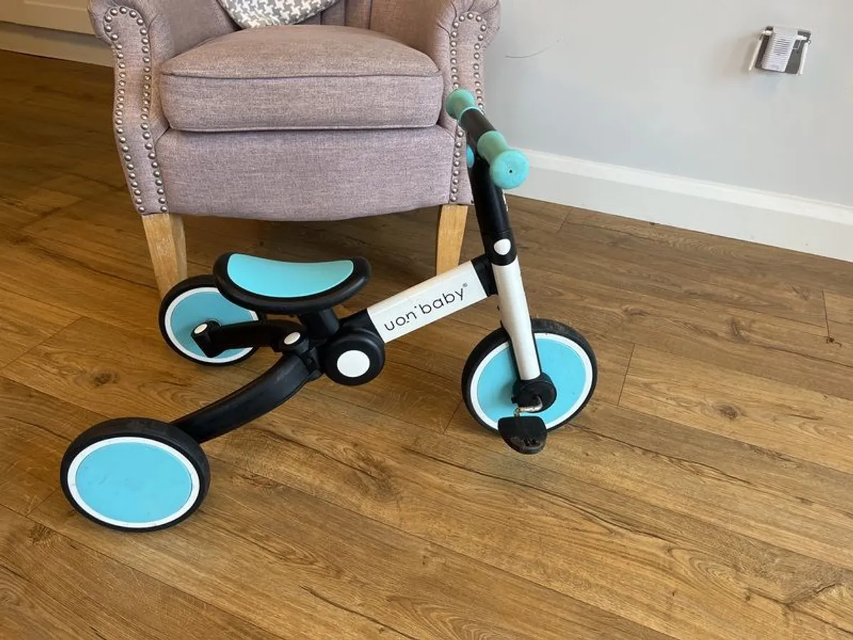 Convertible foldable balance bike tricycle - Image 1