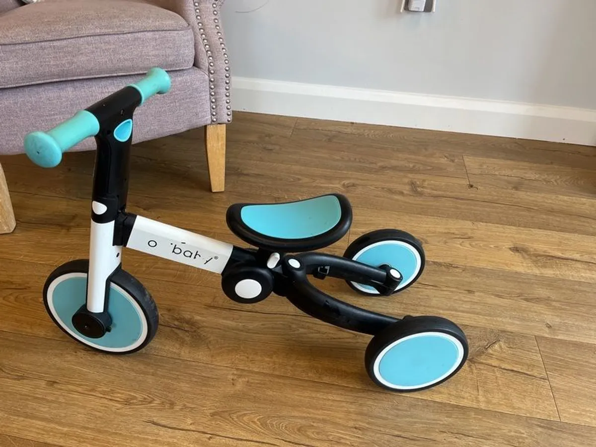 Convertible foldable balance bike tricycle - Image 3