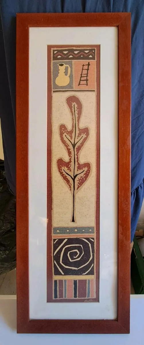 Tribal Solid Wooden Framed Wall Art - Image 1