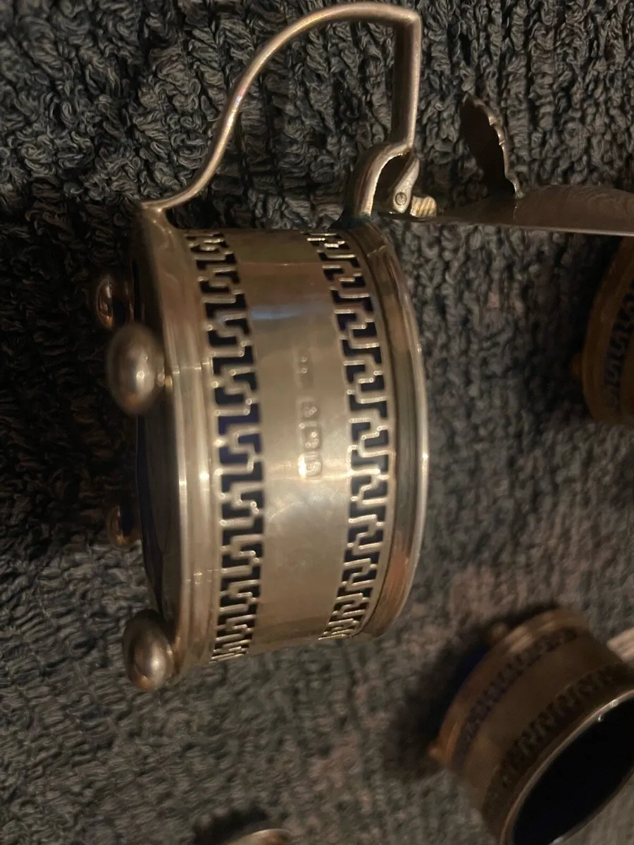 Antique five piece cruet set - Image 4