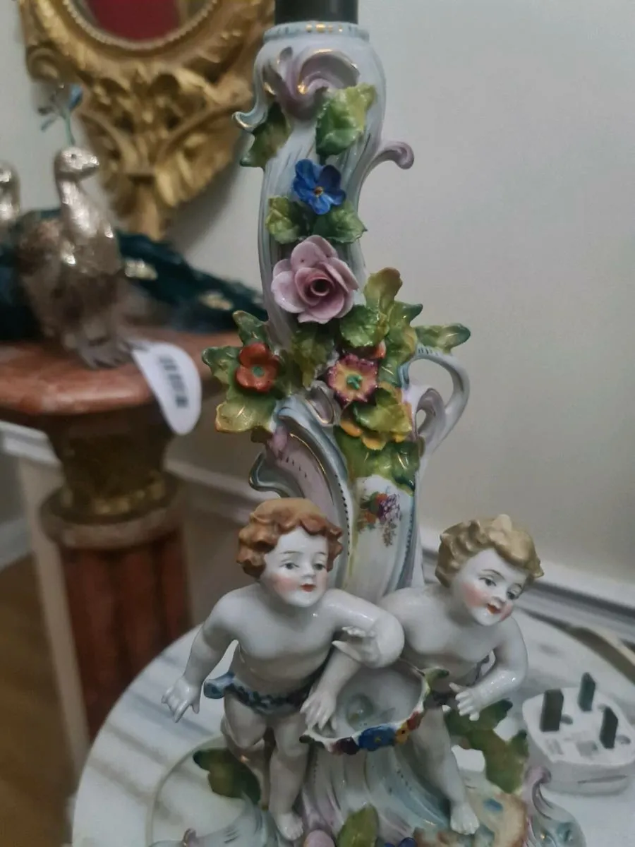 Antique porcelain lamp - Image 4