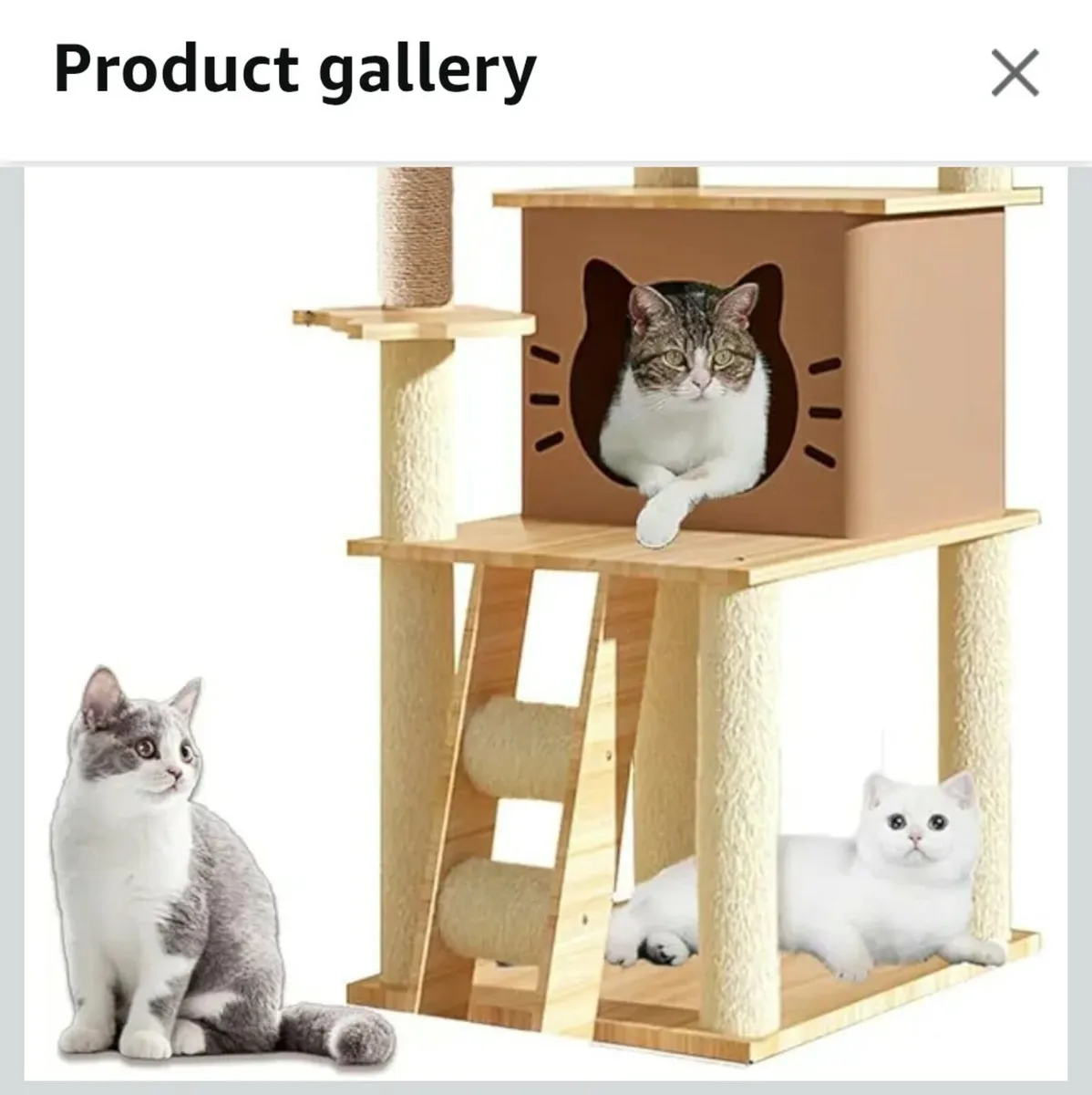 Modern Sleek Cat Tree - Image 4