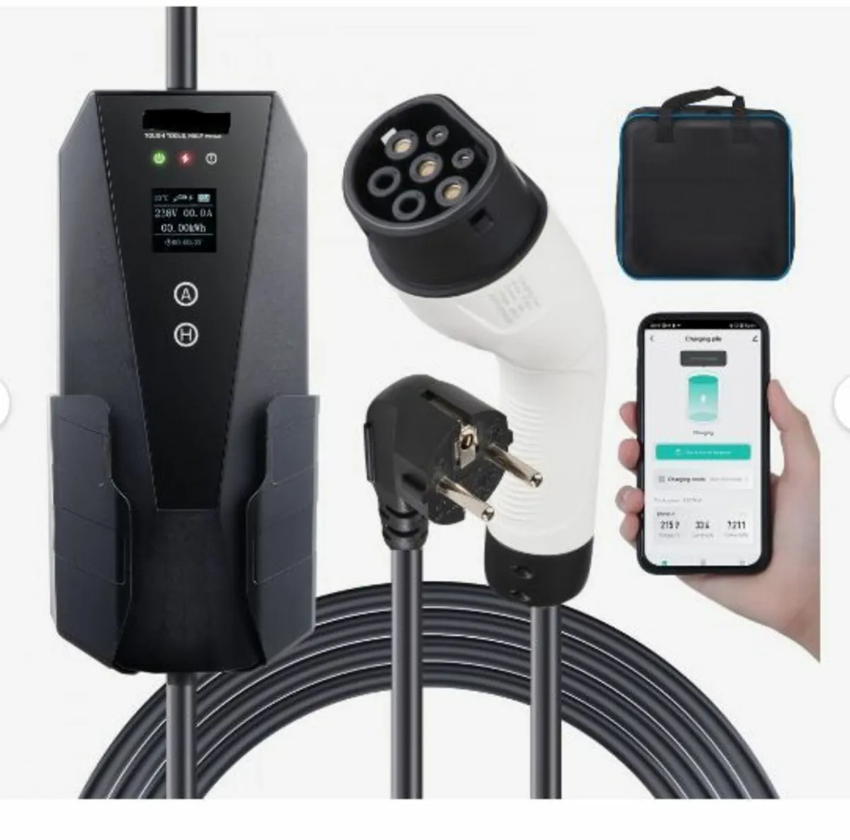 Portable EV Charger Type 2, 16A 3.7 kW - Image 1