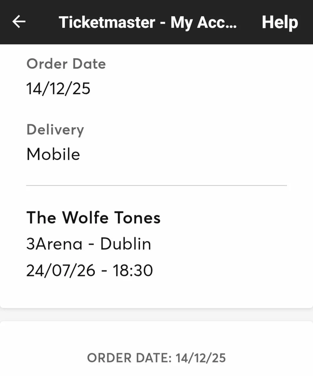 Concert Tickets The Wolfe Tones - Image 2