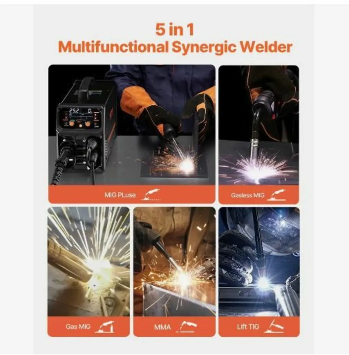 Pro MIG Welder, 250Amp Pluse Mig Welding - Image 2