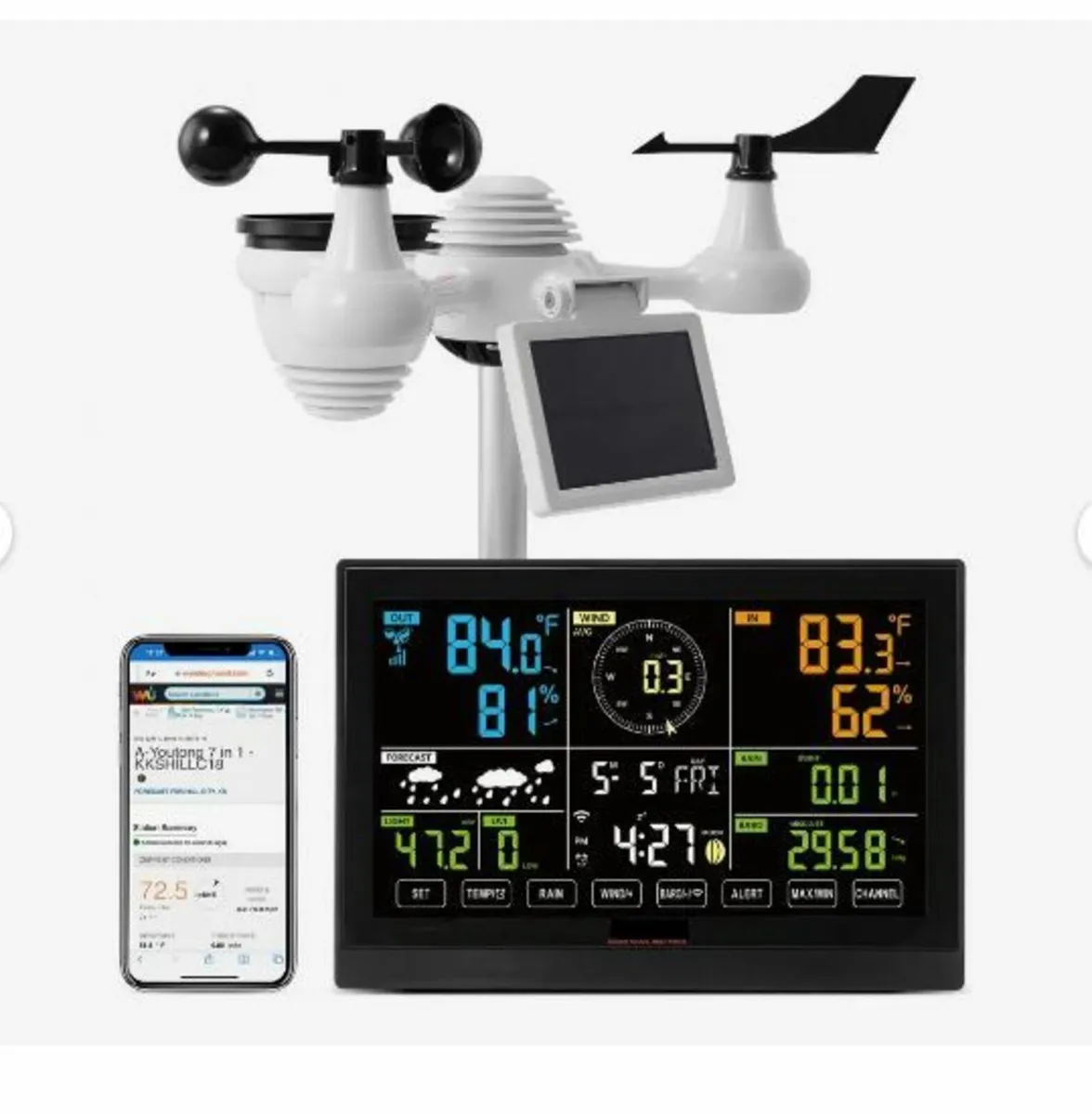 7-in-1 Wi-Fi Weather Station - Image 1