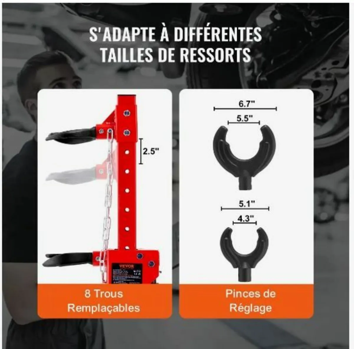 Strut Spring Compressor, 4.5 Ton - Image 3