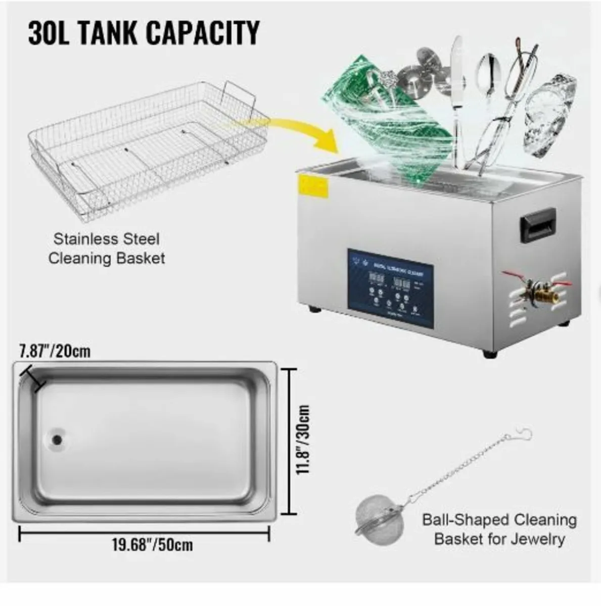 30L Ultrasonic Cleaner Dual Frequency - Image 2