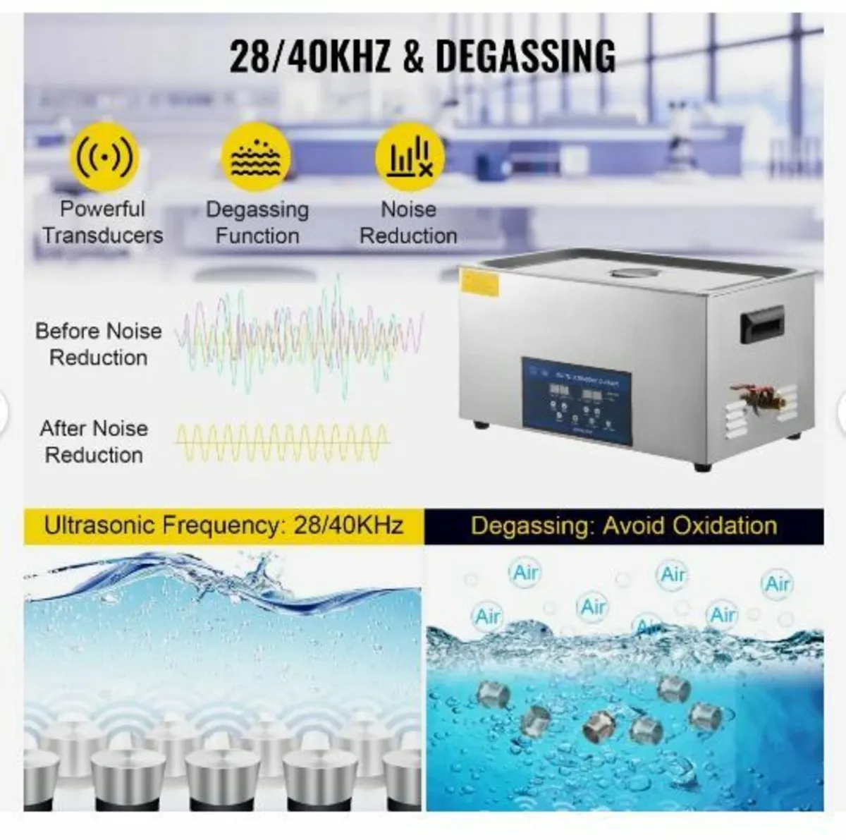 30L Ultrasonic Cleaner Dual Frequency - Image 4