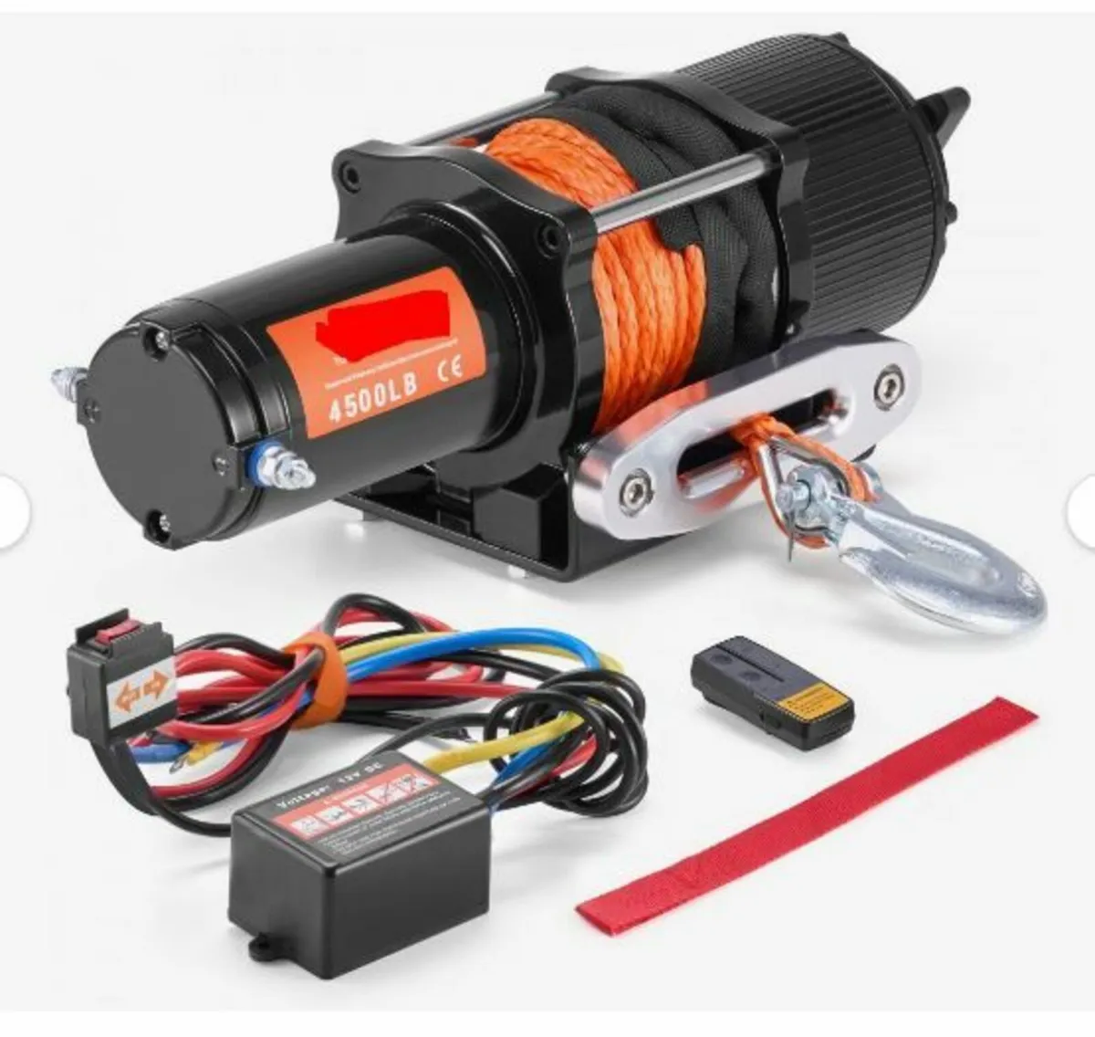 Electric Winch ATV UTV 2041.2 kg - Image 1