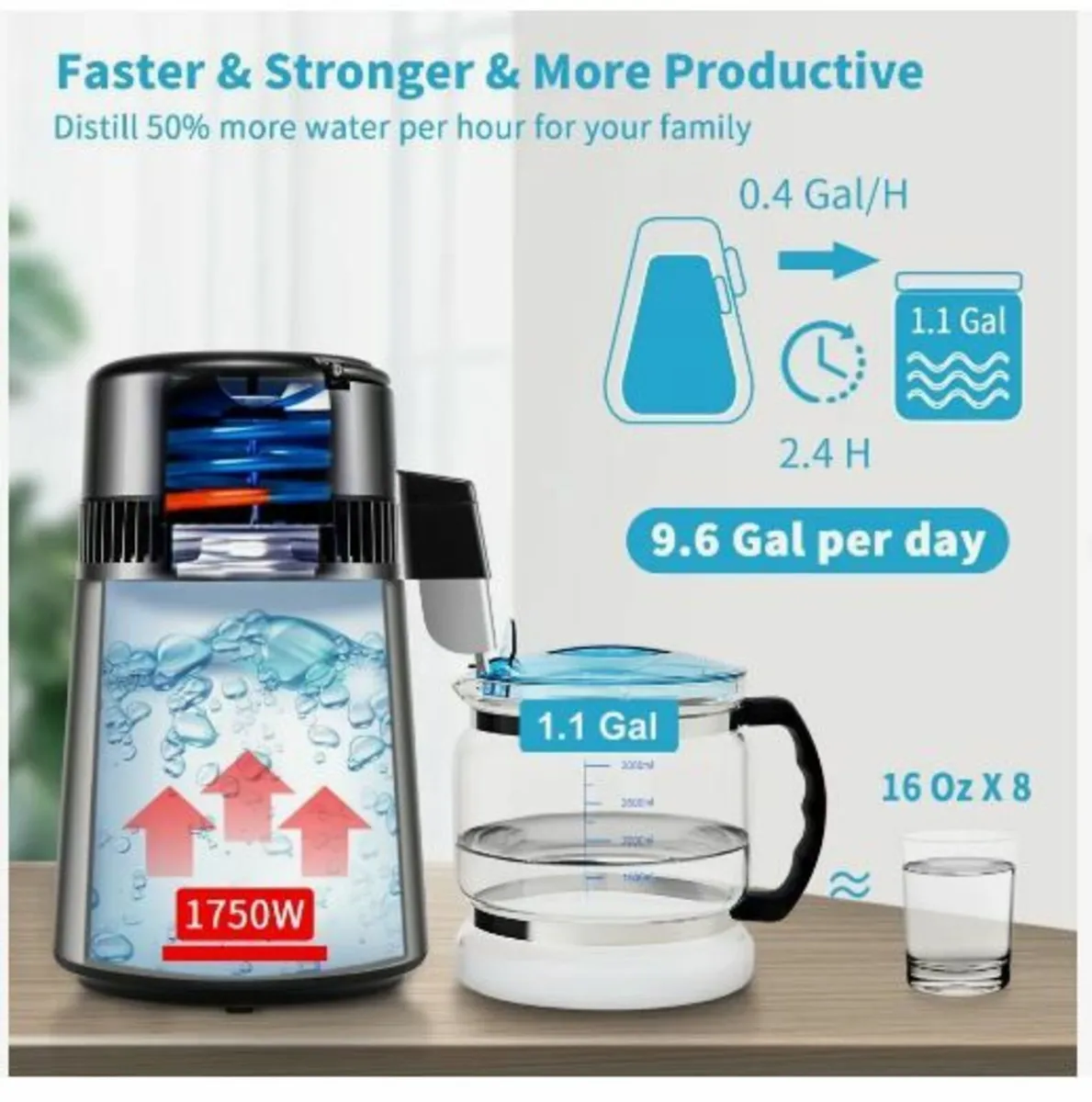 4L Water Distiller 1.5L/H Distilled Water Maker - Image 4