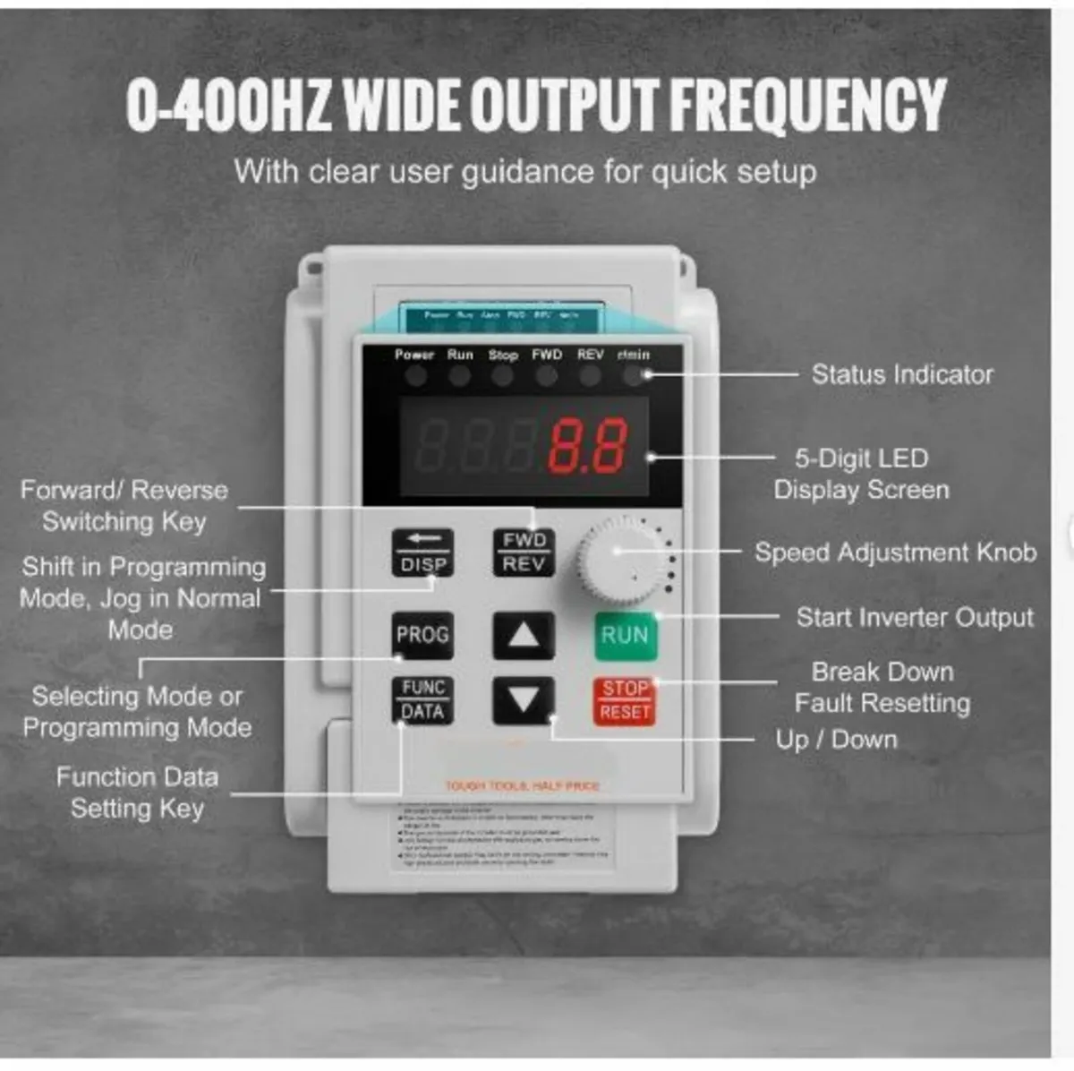 VFD 2.2KW 10A 3HP Variable Frequency Drive - Image 3