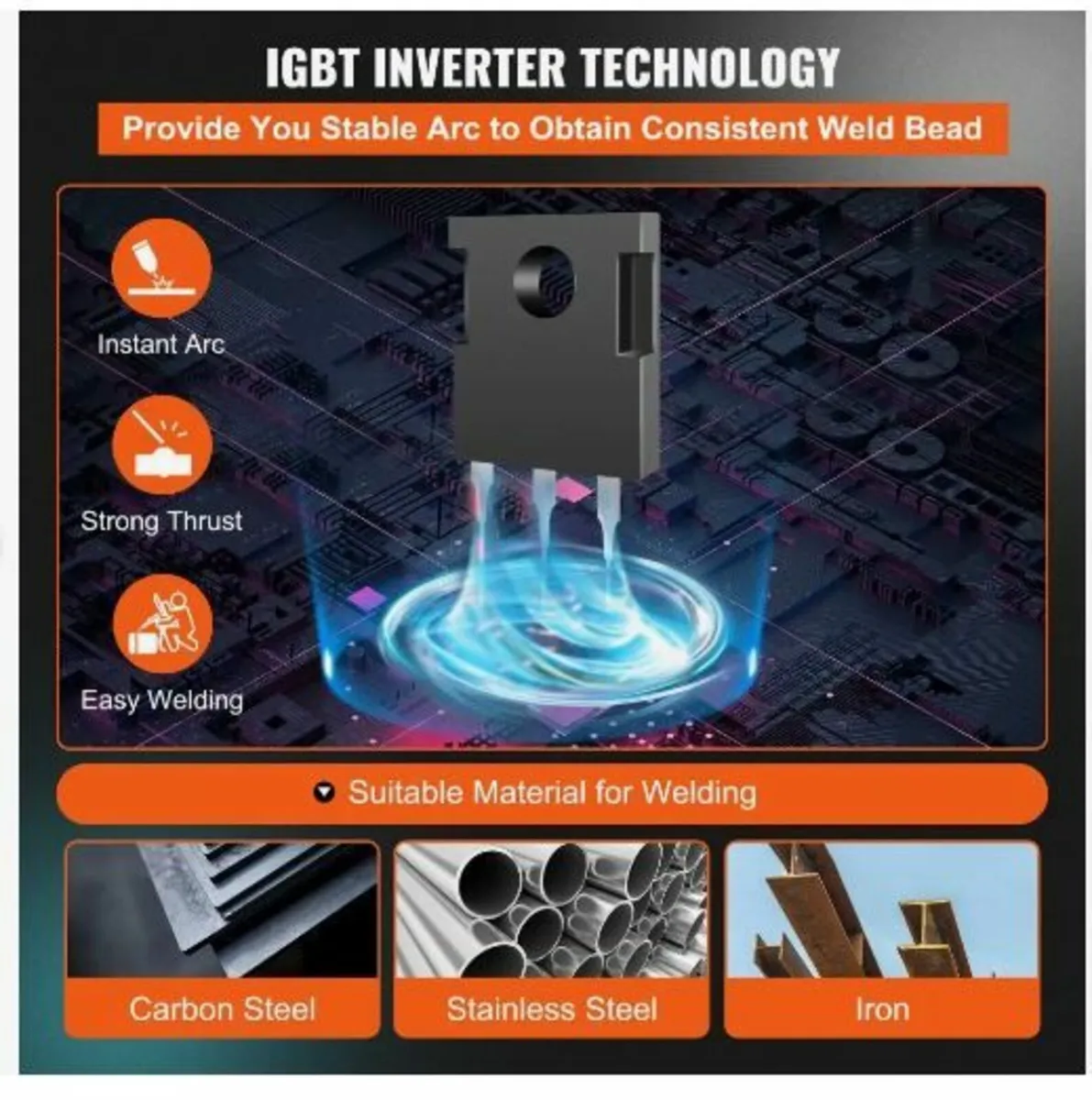 MIG Welder 250 Amp MIG TIG Arc Welder 3 in 1 - Image 4